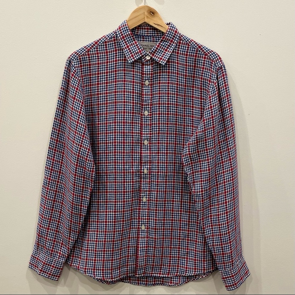 Michael Kors Collared Long Sleeve Button Up